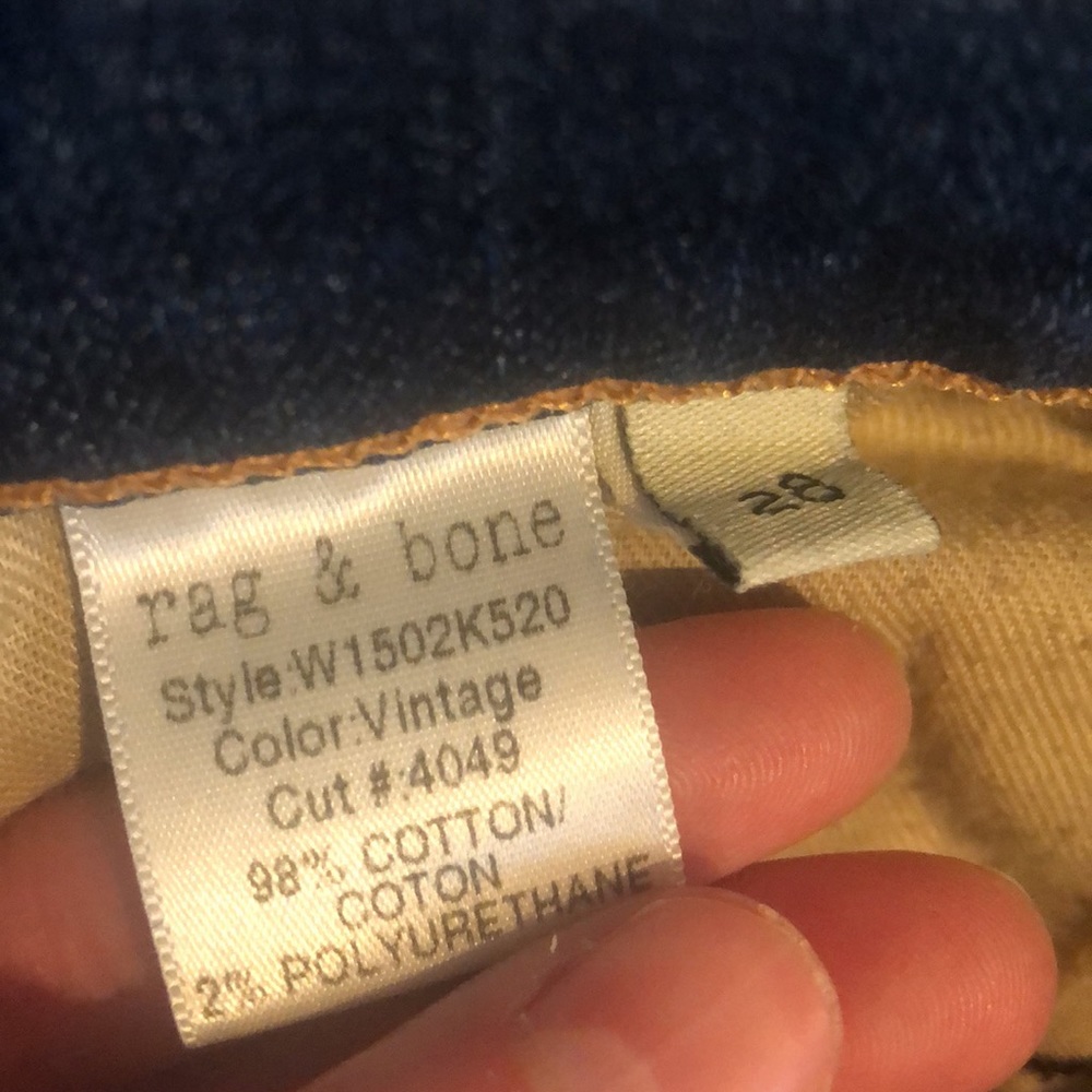 rag & bone light wash skinny jeans - Picture 8 of 9